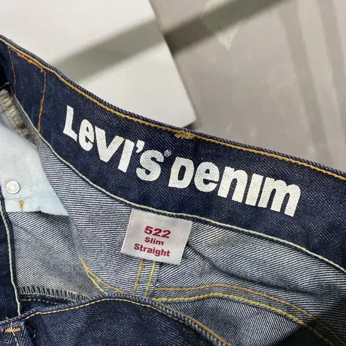 (34인치) 리바이스 522 빈티지 슬림 스트레이트진 데님팬츠 상품이미지5