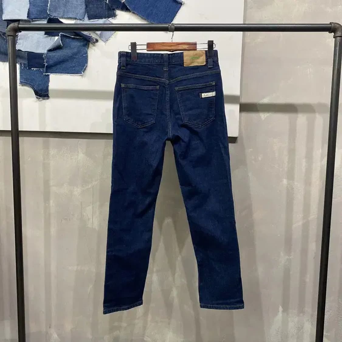 (29인치) 플랙진 여성 캐주얼 스판 생지 진청바지 데님팬츠 상품이미지3