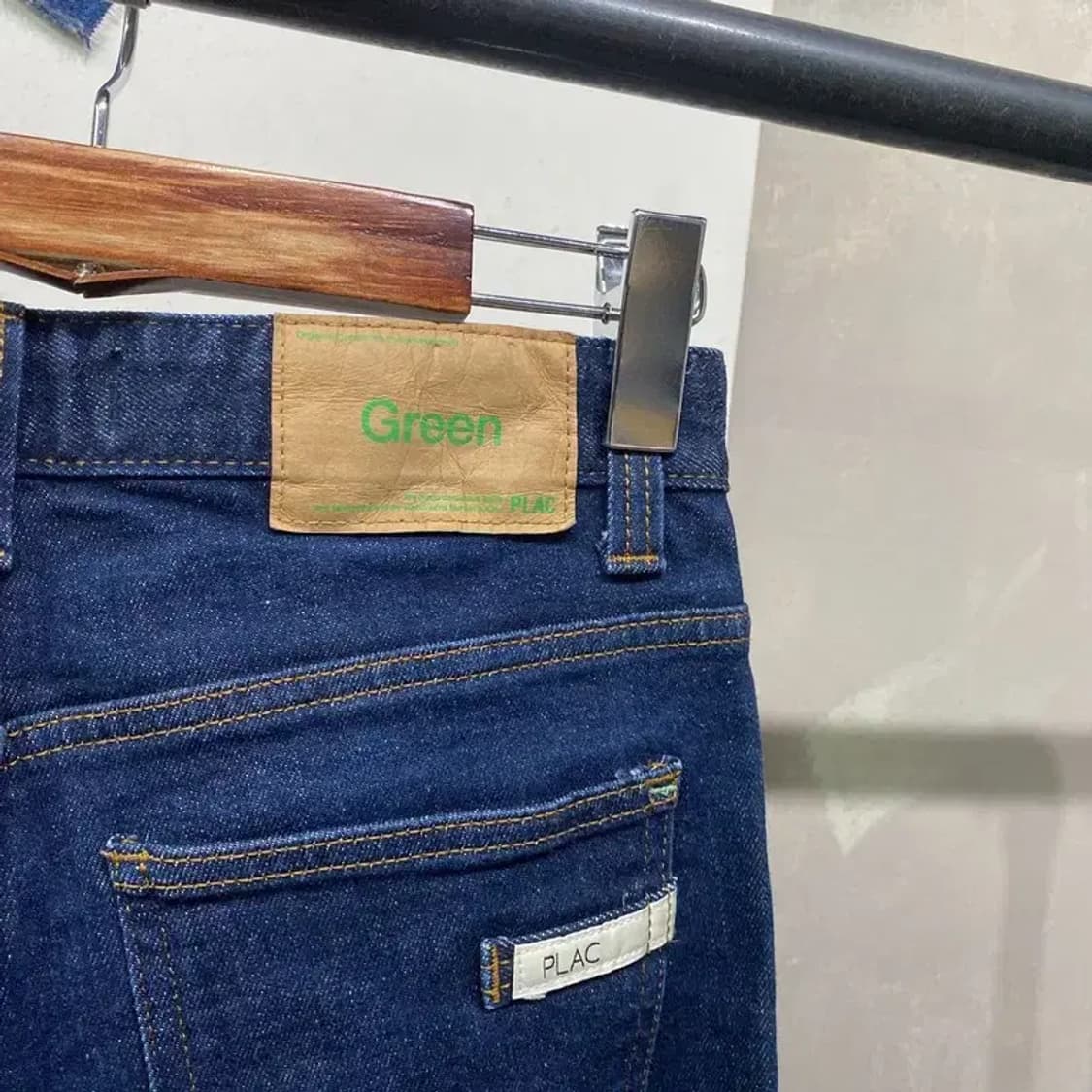 (29인치) 플랙진 여성 캐주얼 스판 생지 진청바지 데님팬츠 상품이미지4