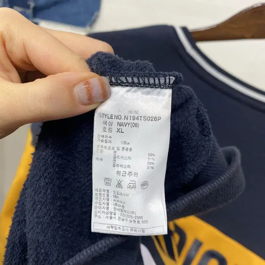 (105) NBA 골든스테이트워리어스 캐주얼 기모 맨투맨 긴팔 티 상품이미지5