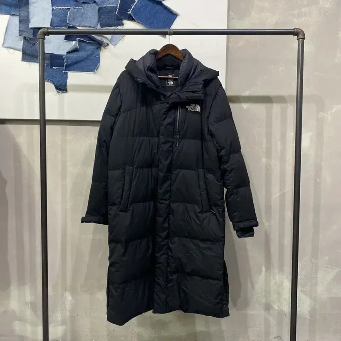 (105) 노스페이스 등산 아웃도어 덕다운 오리털 후드 롱패딩 상품이미지1