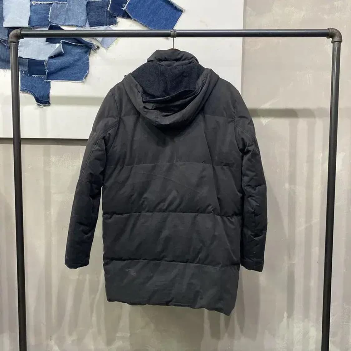 (90) 타미힐피거 캐주얼 투포켓 후드 롱 패딩 점퍼 상품이미지4