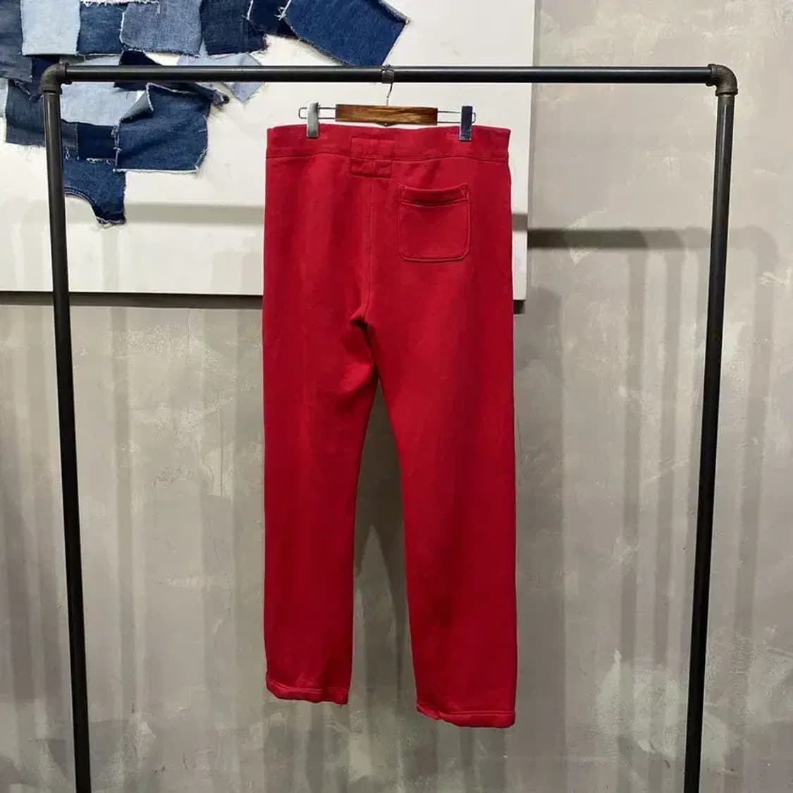 (32~34인치) 아베크롬비 캐주얼 불독 자수 밴딩 기모 운동바지 상품이미지3