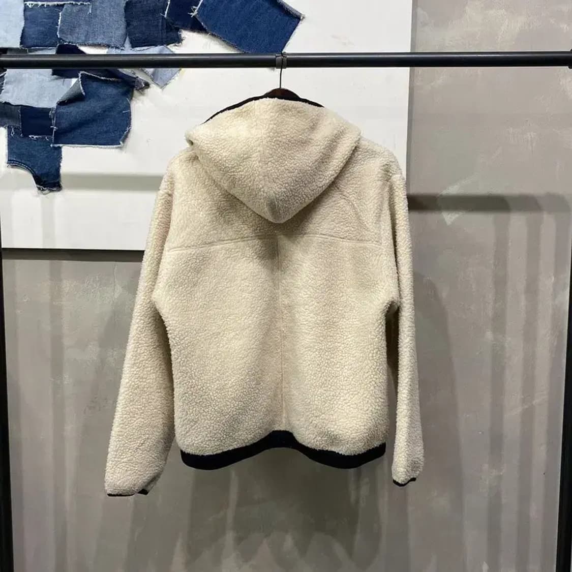 (90) 필라 캐주얼 자수 후드 양털 뽀글이 후리스 자켓 상품이미지4