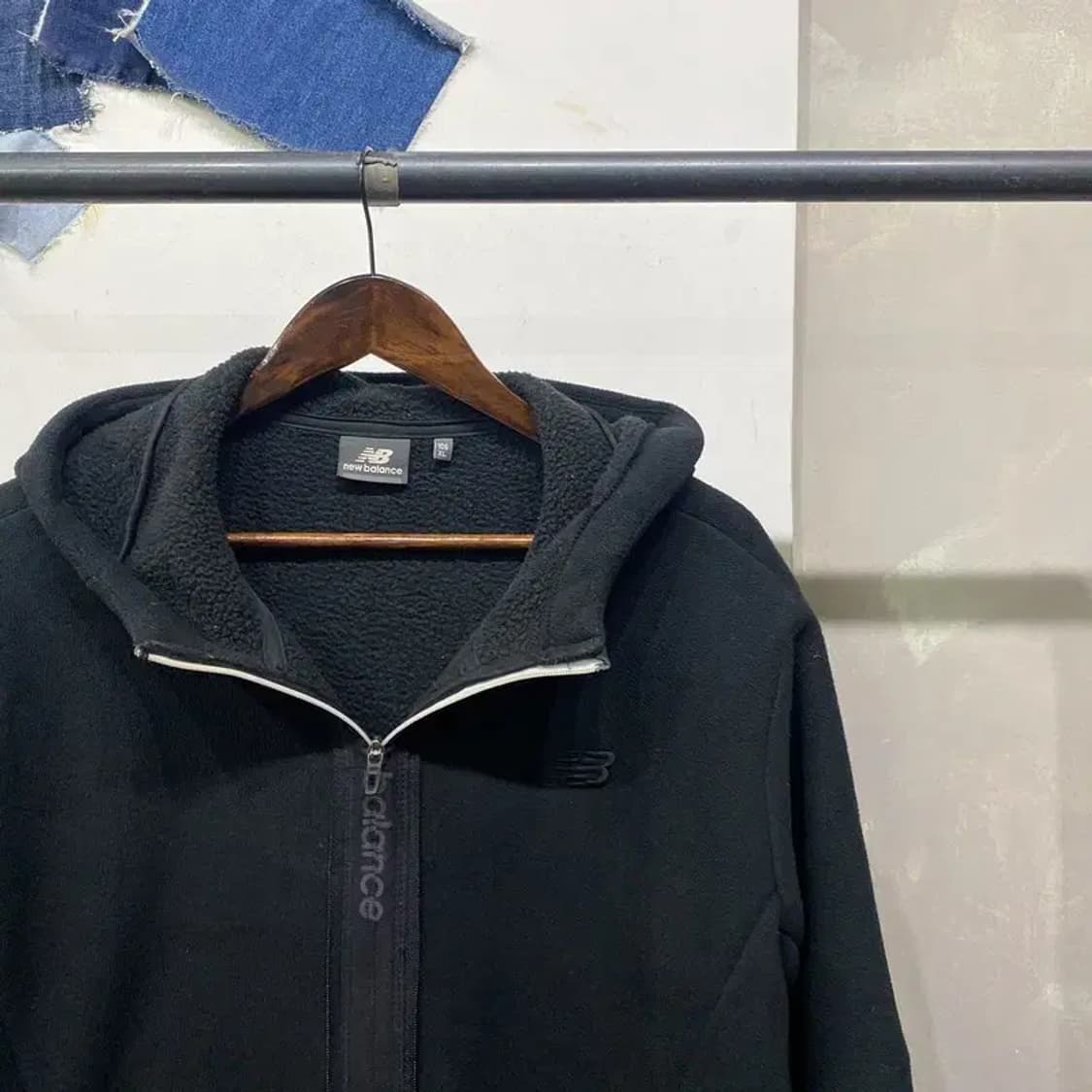 (105) 뉴발란스 캐주얼 기모 후리스 플리츠 후드집업 자켓 상품이미지3
