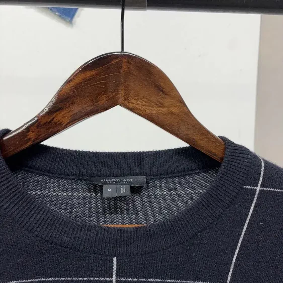 (95) 질스튜어트뉴욕 캐주얼 클래식 체크 울 니트 상품이미지2