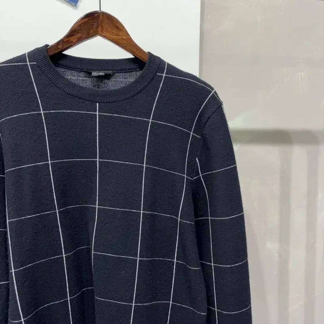 (95) 질스튜어트뉴욕 캐주얼 클래식 체크 울 니트 상품이미지3