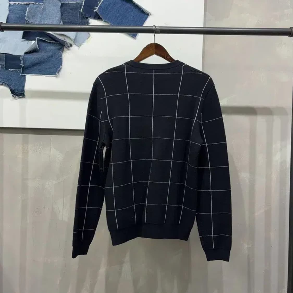 (95) 질스튜어트뉴욕 캐주얼 클래식 체크 울 니트 상품이미지4