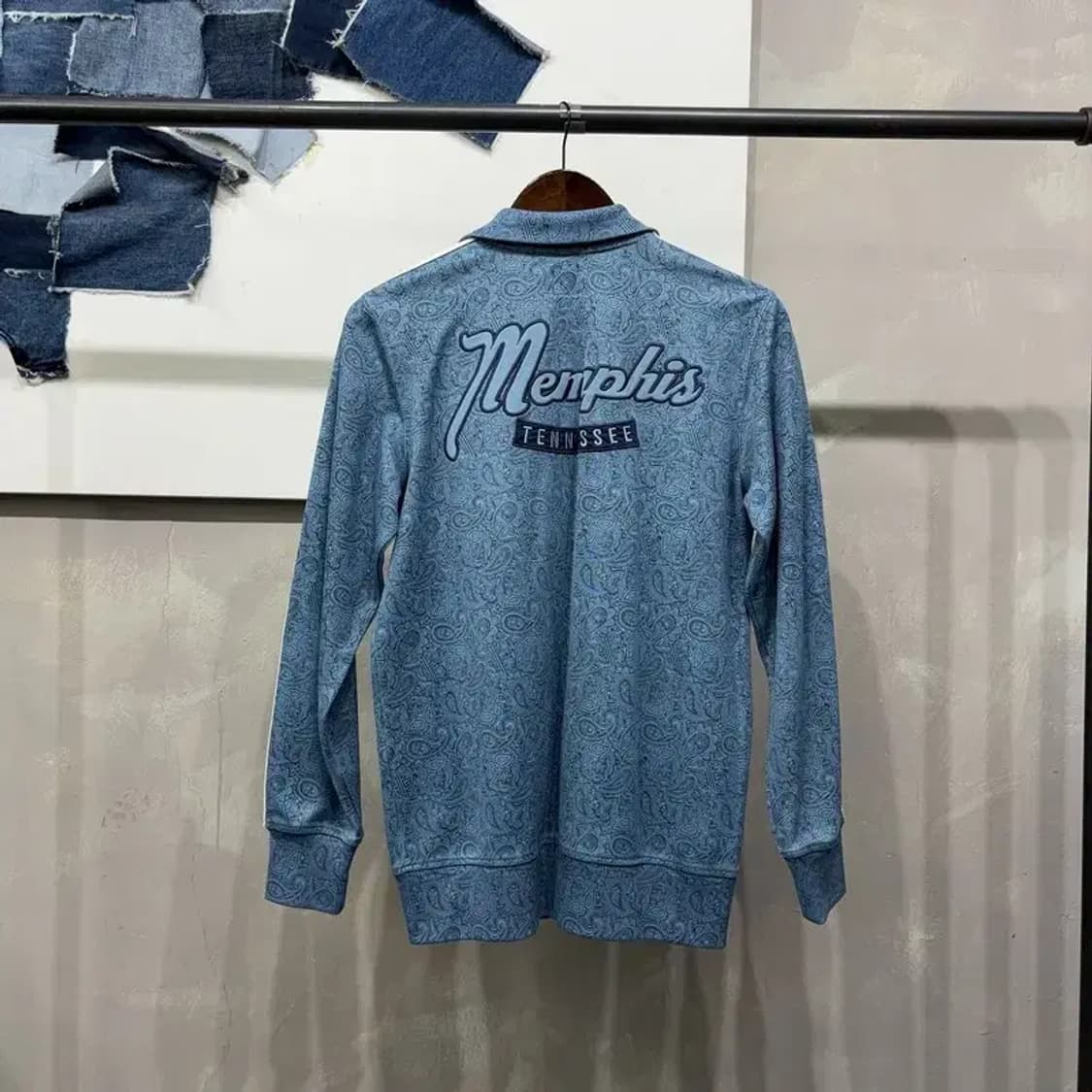 (90) 아디다스 여성 스트릿 멤피스 테니스 페이즐리 저지 집업 트랙탑 상품이미지4