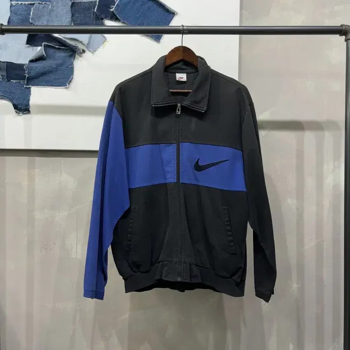 (105) 나이키 올드스쿨 스트릿 스우시 저지 집업 자켓 상품이미지1
