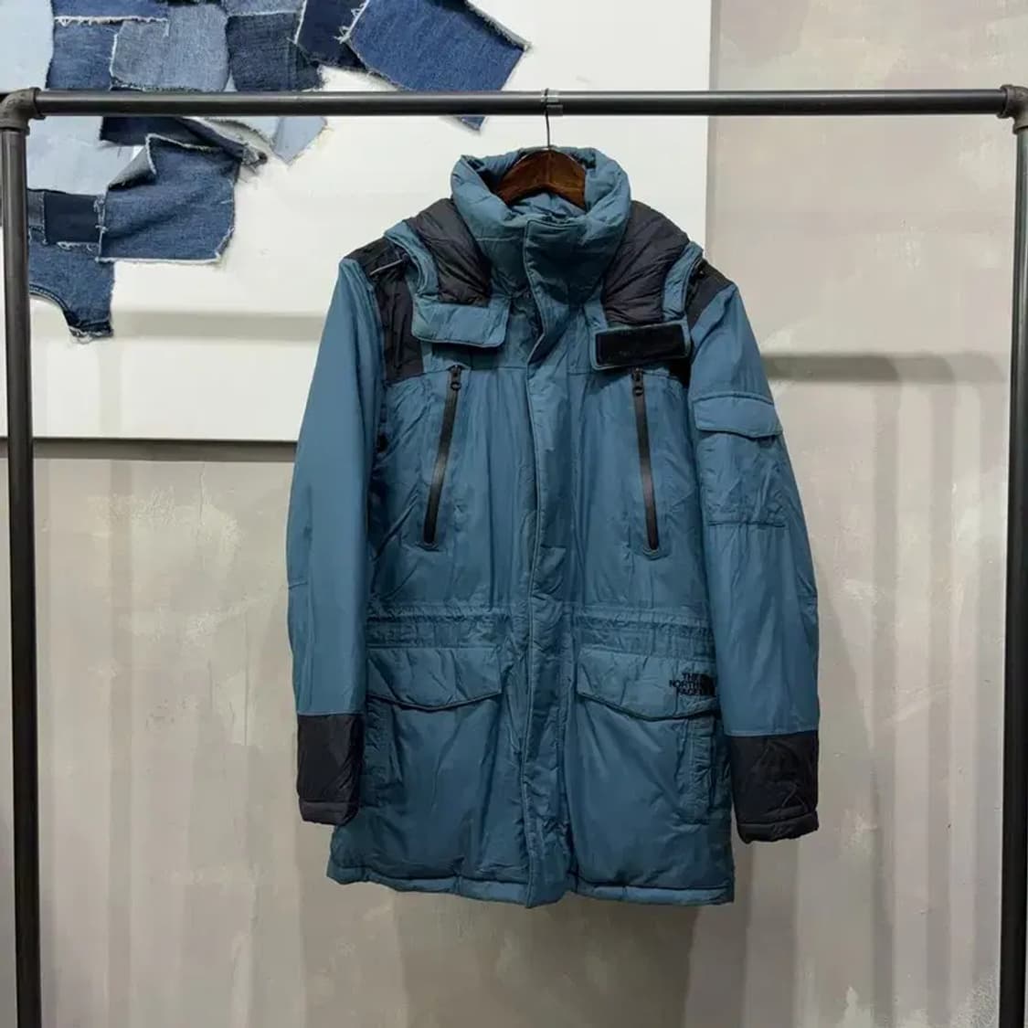 (90) 노스페이스 화이트라벨 캐주얼 구스다운 거위털 하프패딩 상품이미지1