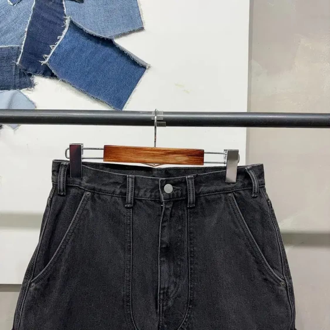 (28인치) 디스이즈네버댓 스트릿 카펜터 흑청바지 데님팬츠 상품이미지2