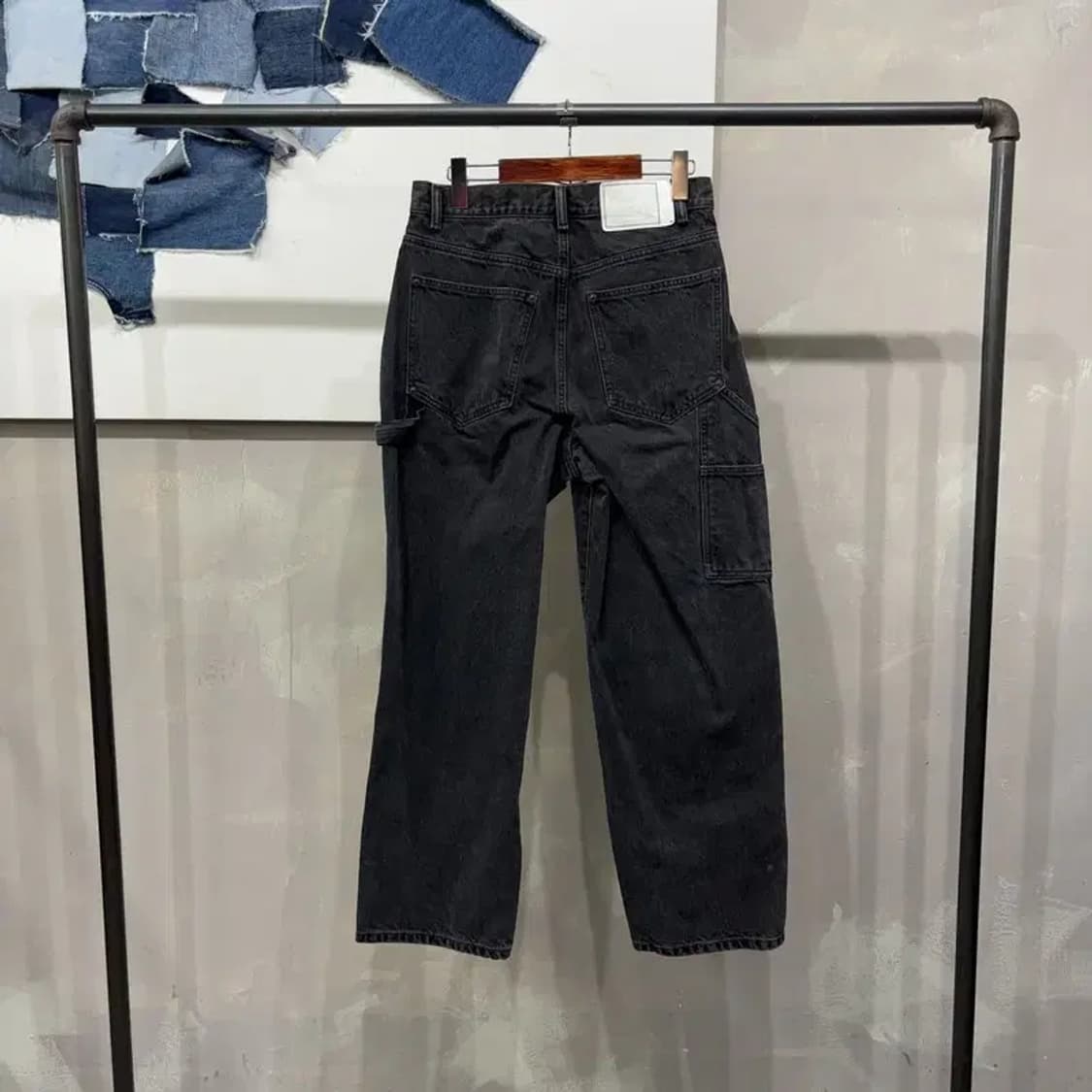 (28인치) 디스이즈네버댓 스트릿 카펜터 흑청바지 데님팬츠 상품이미지3