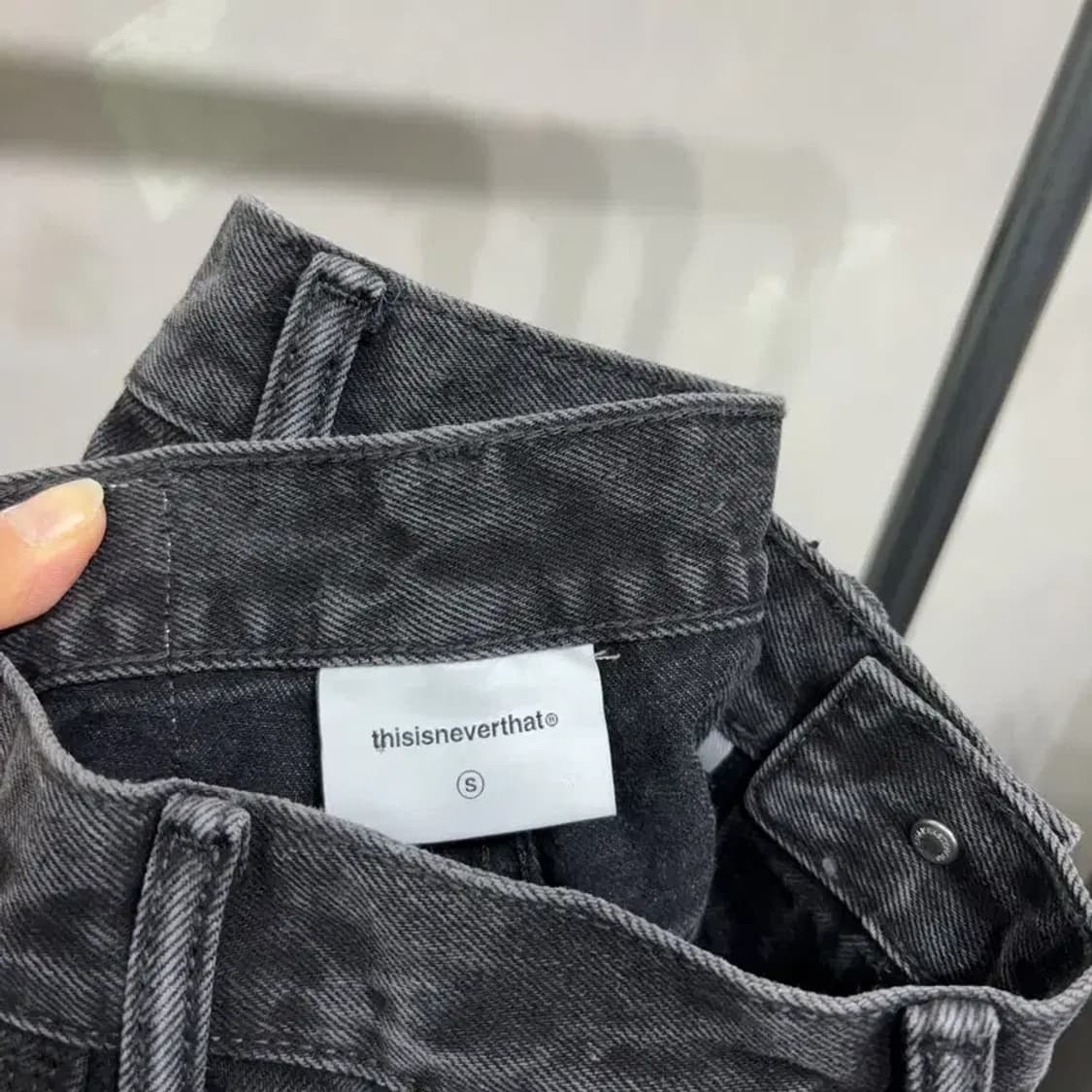 (28인치) 디스이즈네버댓 스트릿 카펜터 흑청바지 데님팬츠 상품이미지5