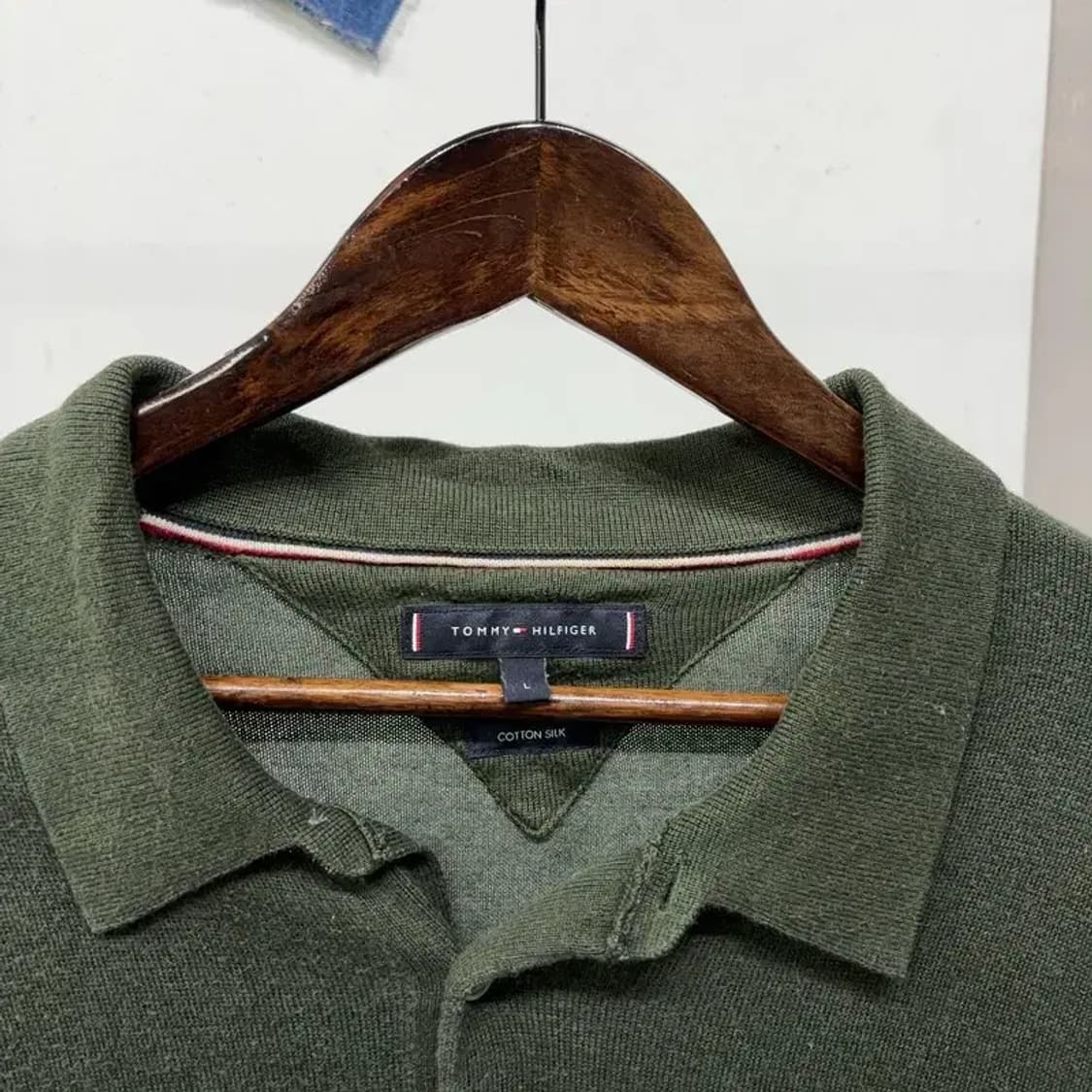 (100) 타미힐피거 캐주얼 클래식 자수 긴팔 카라티 상품이미지2