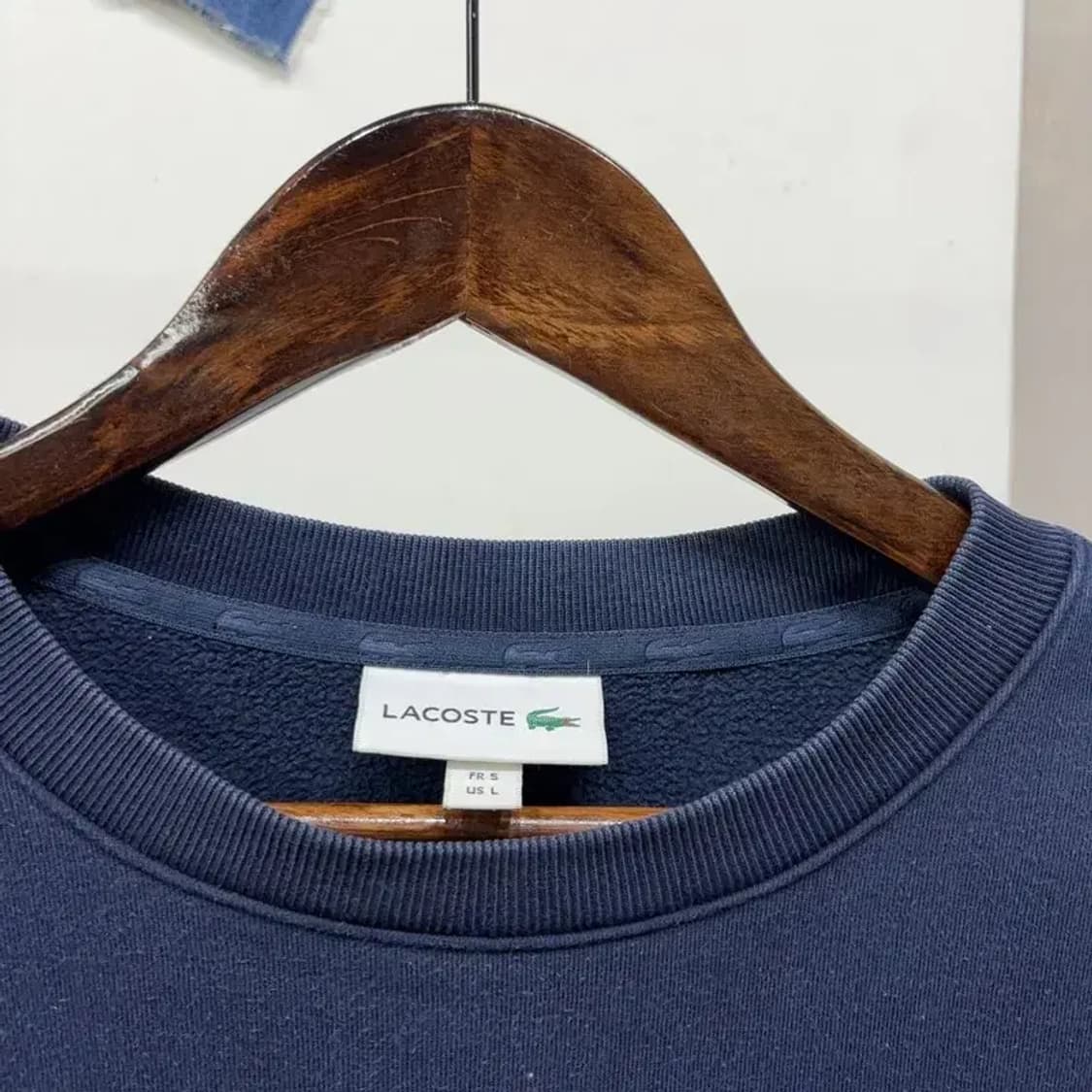 (105) 라코스테 캐주얼 빅로고 프린팅 기모 맨투맨 긴팔 티 상품이미지2