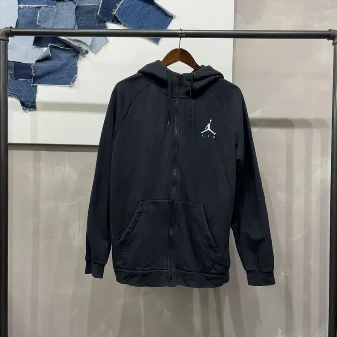 (105) 나이키에어 조던 스트릿 자수 약기모 후드집업 자켓 상품이미지1