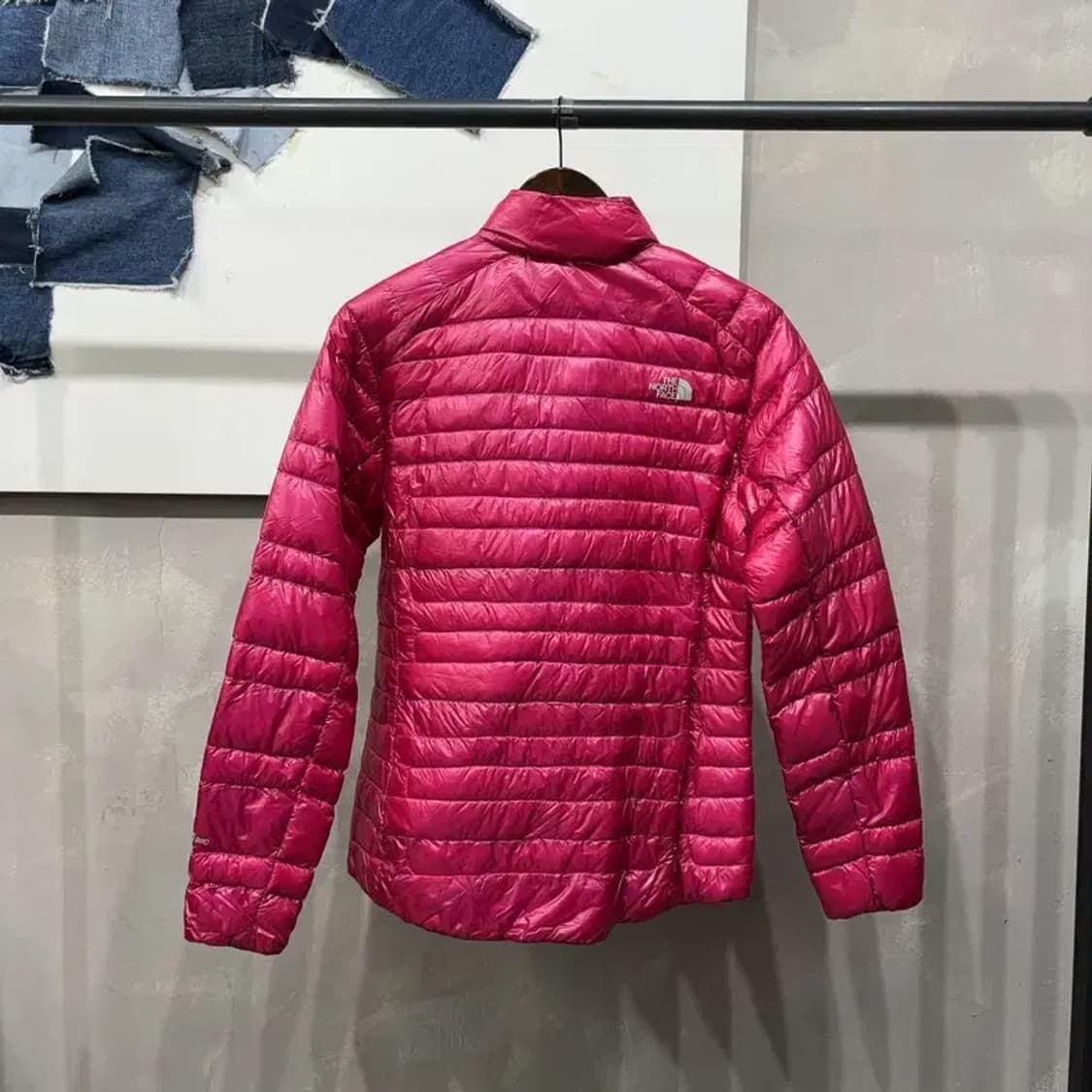 (90) 노스페이스 여성 구스다운 핑크 거위털 경량패딩 상품이미지4
