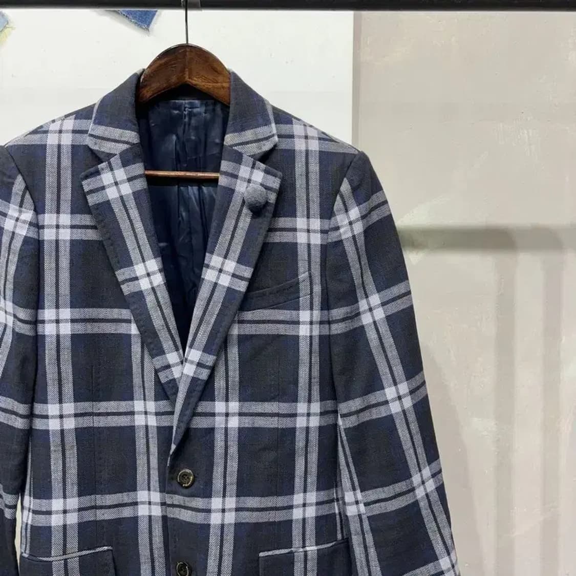 (95) 빈폴 캐주얼 클래식 슬림핏 체크 블레이저 정장자켓 상품이미지3