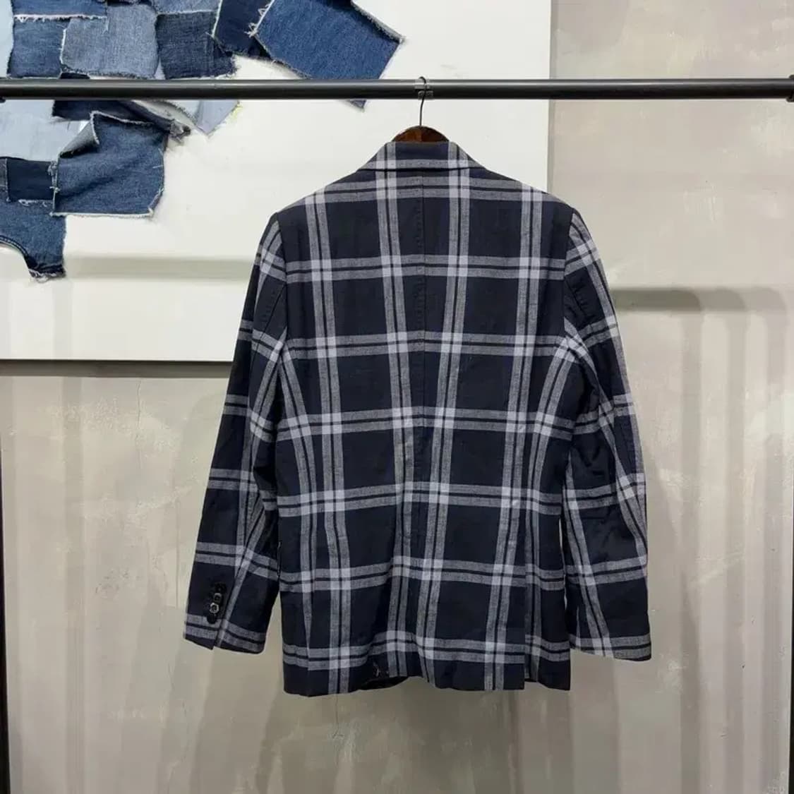 (95) 빈폴 캐주얼 클래식 슬림핏 체크 블레이저 정장자켓 상품이미지4