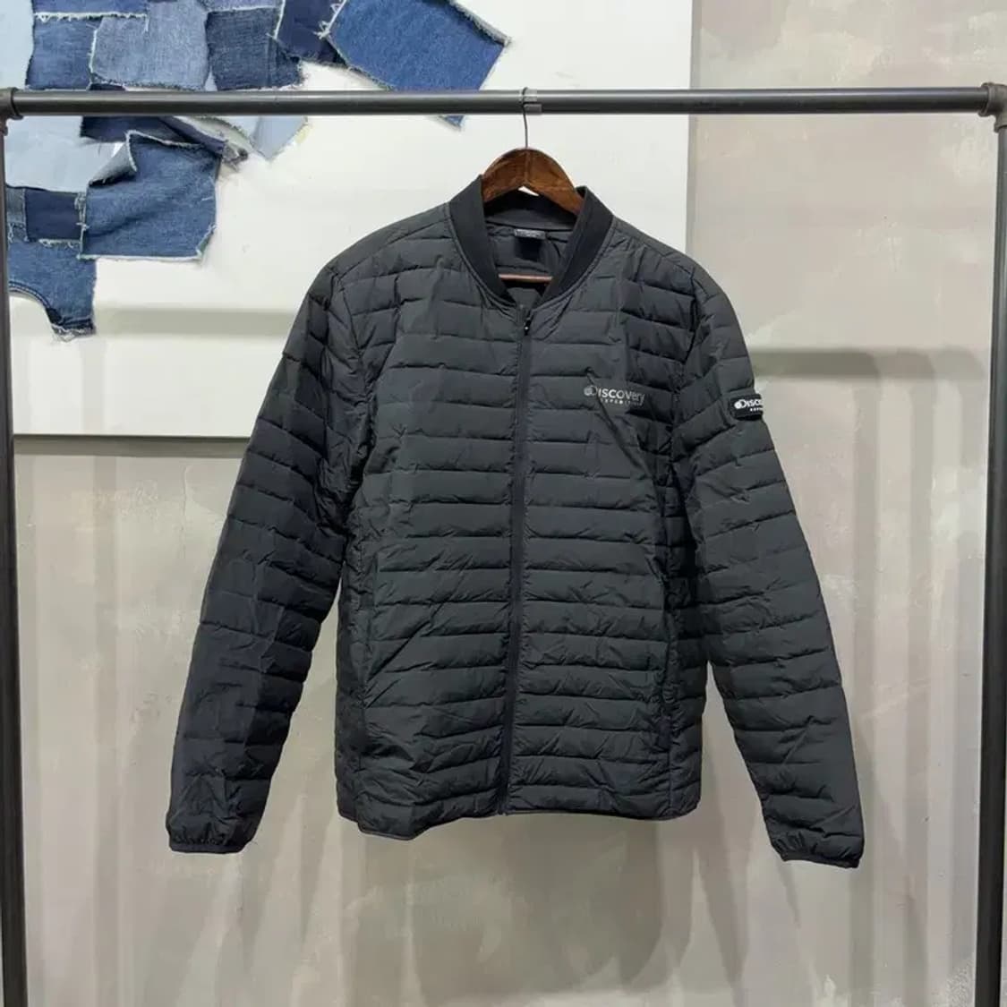 (105) 디스커버리 아웃도어 와펜 구스다운 거위털 경량패딩 상품이미지1