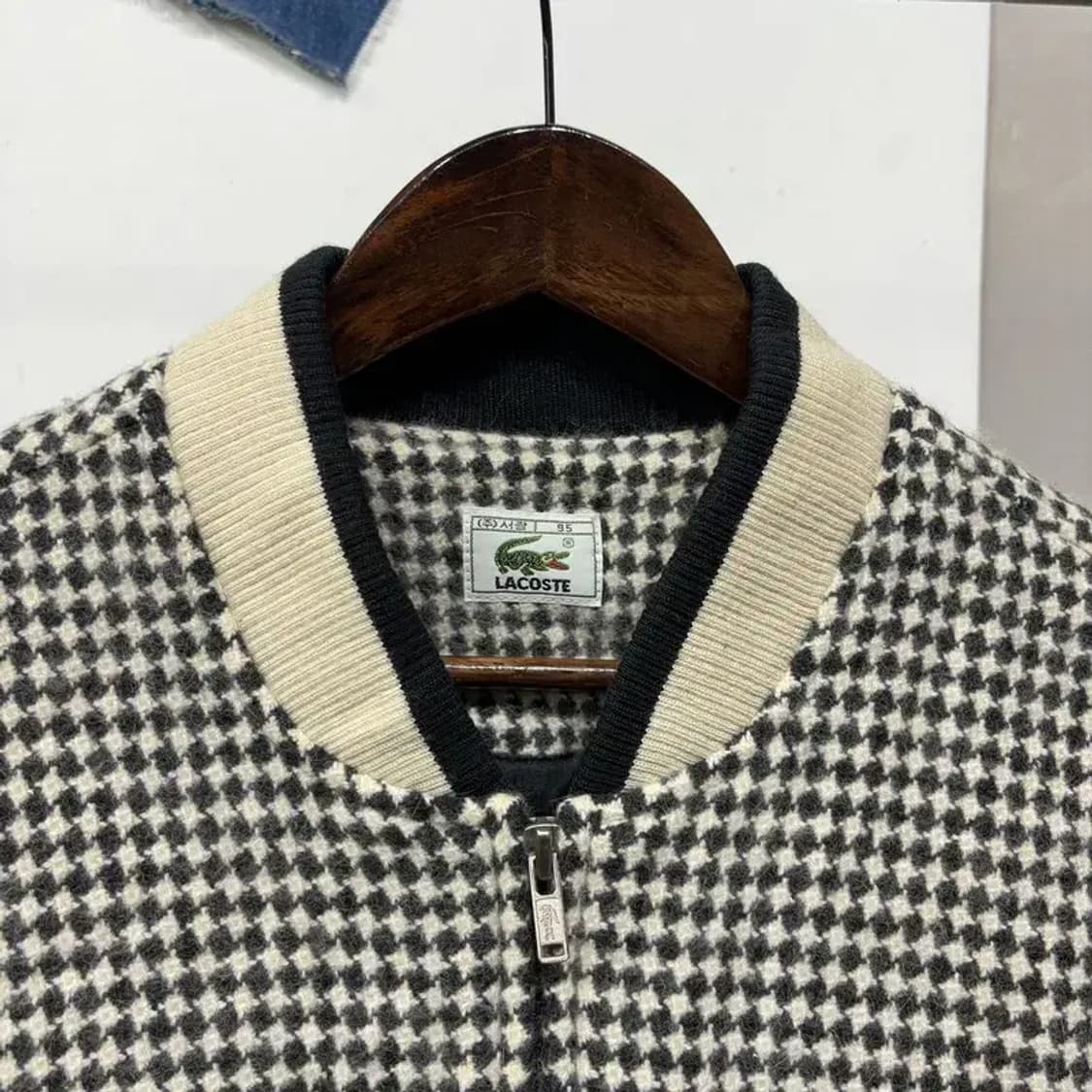 (95) 라코스테 서광 여성 빈티지 체크 블루종 자켓 상품이미지2
