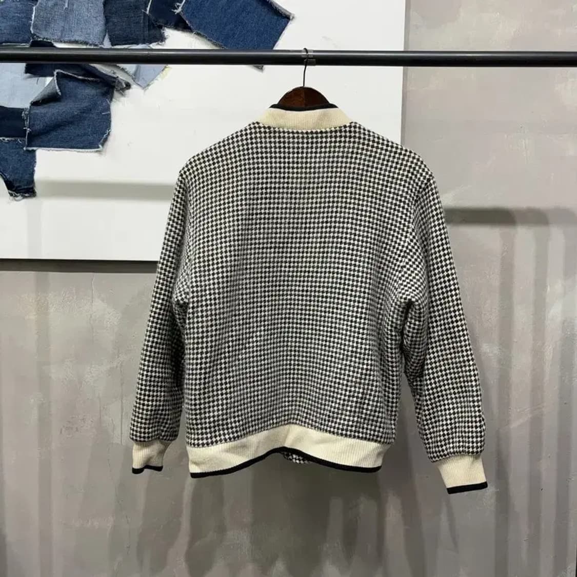 (95) 라코스테 서광 여성 빈티지 체크 블루종 자켓 상품이미지4