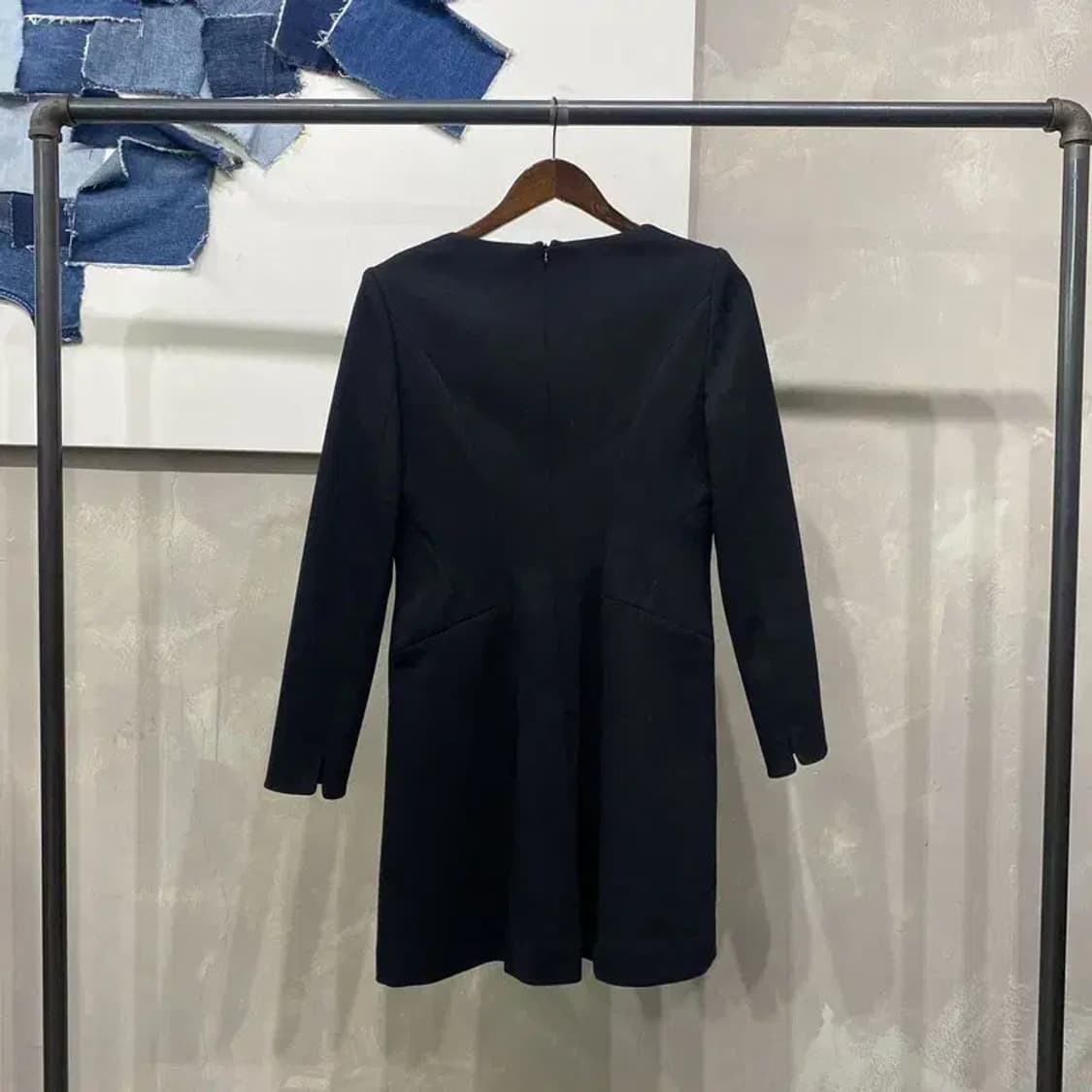 (90) 지고트 여성 캐주얼 체크 트위드 원피스 상품이미지4