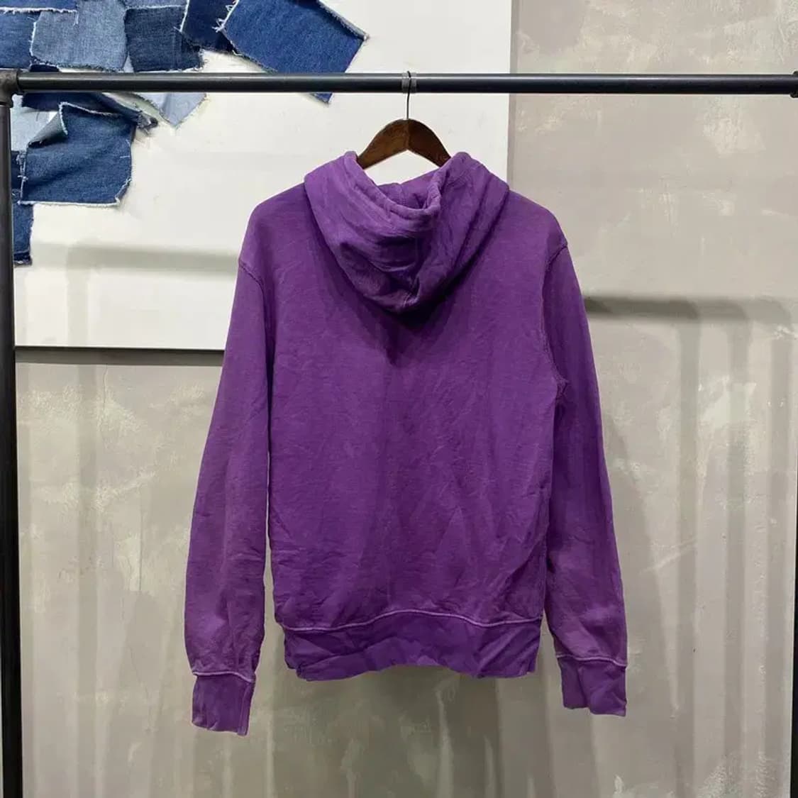 (100) 폴로 랄프로렌 빈티지 자수 약기모 퍼플 후드집업 자켓 상품이미지4