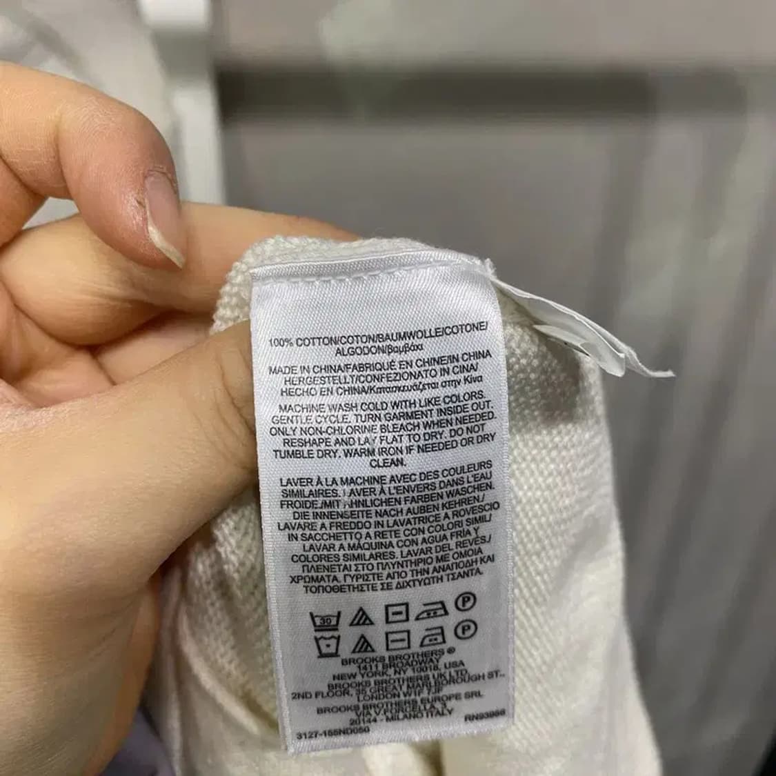 (100) 브룩스브라더스 캐주얼 소매라인 자수 니트 가디건 상품이미지5