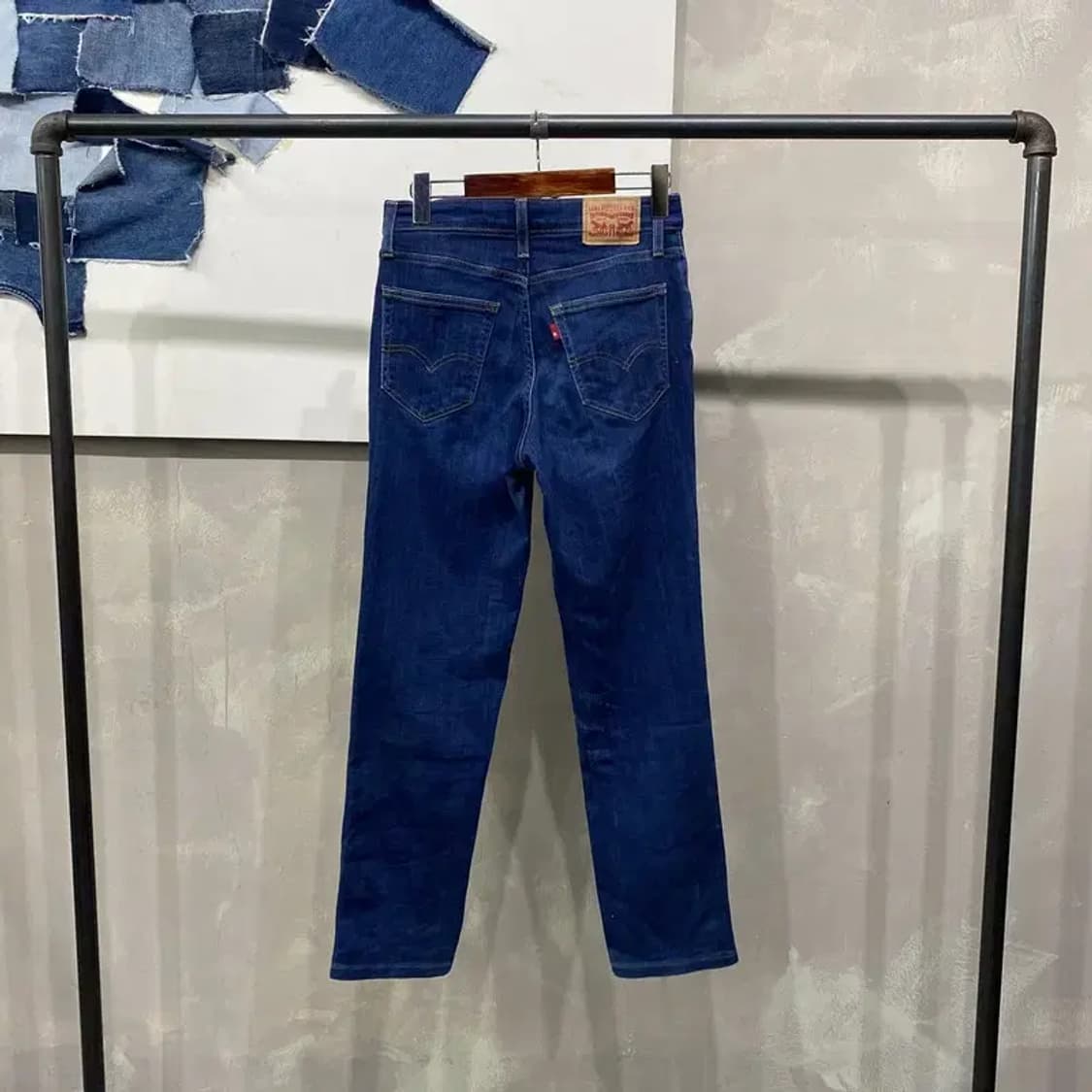 (27인치) 리바이스 724 여성 블랭크탭 스판 진청바지 데님팬츠 상품이미지3
