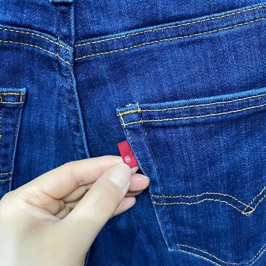 (27인치) 리바이스 724 여성 블랭크탭 스판 진청바지 데님팬츠 상품이미지5