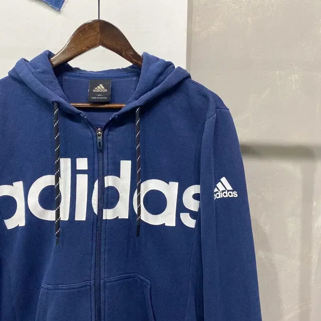 (100) 아디다스 캐주얼 빅프린팅 기모 후드집업 자켓 상품이미지3