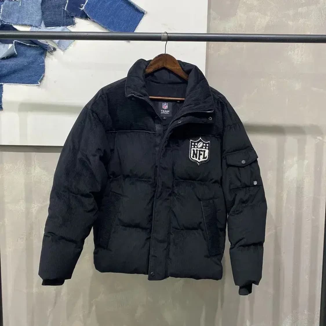 (90) NFL 스트릿 캐주얼 덕다운 오리털 골덴 코듀로이 패딩 상품이미지1