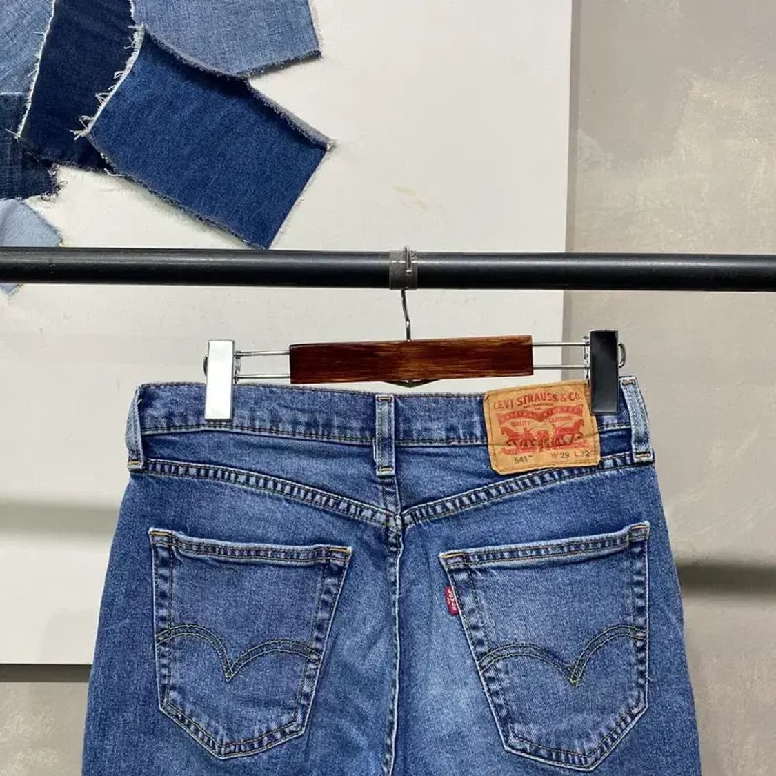 (28인치) 리바이스 541 캐주얼 스판 워싱 청바지 데님팬츠 상품이미지4