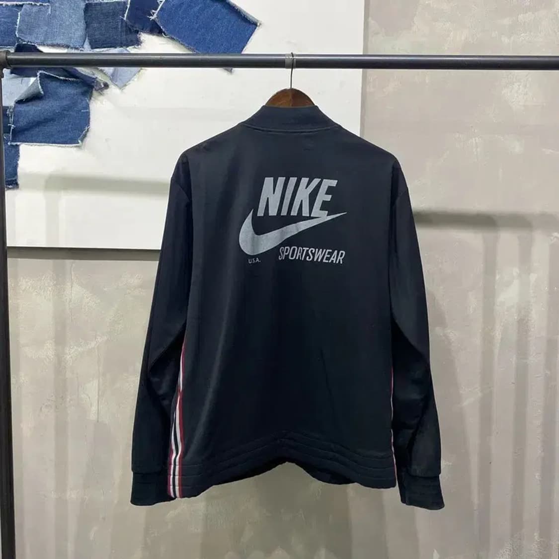 (105) 나이키 올드스쿨 스트릿 사이드라인 저지 집업 트랙탑 상품이미지4