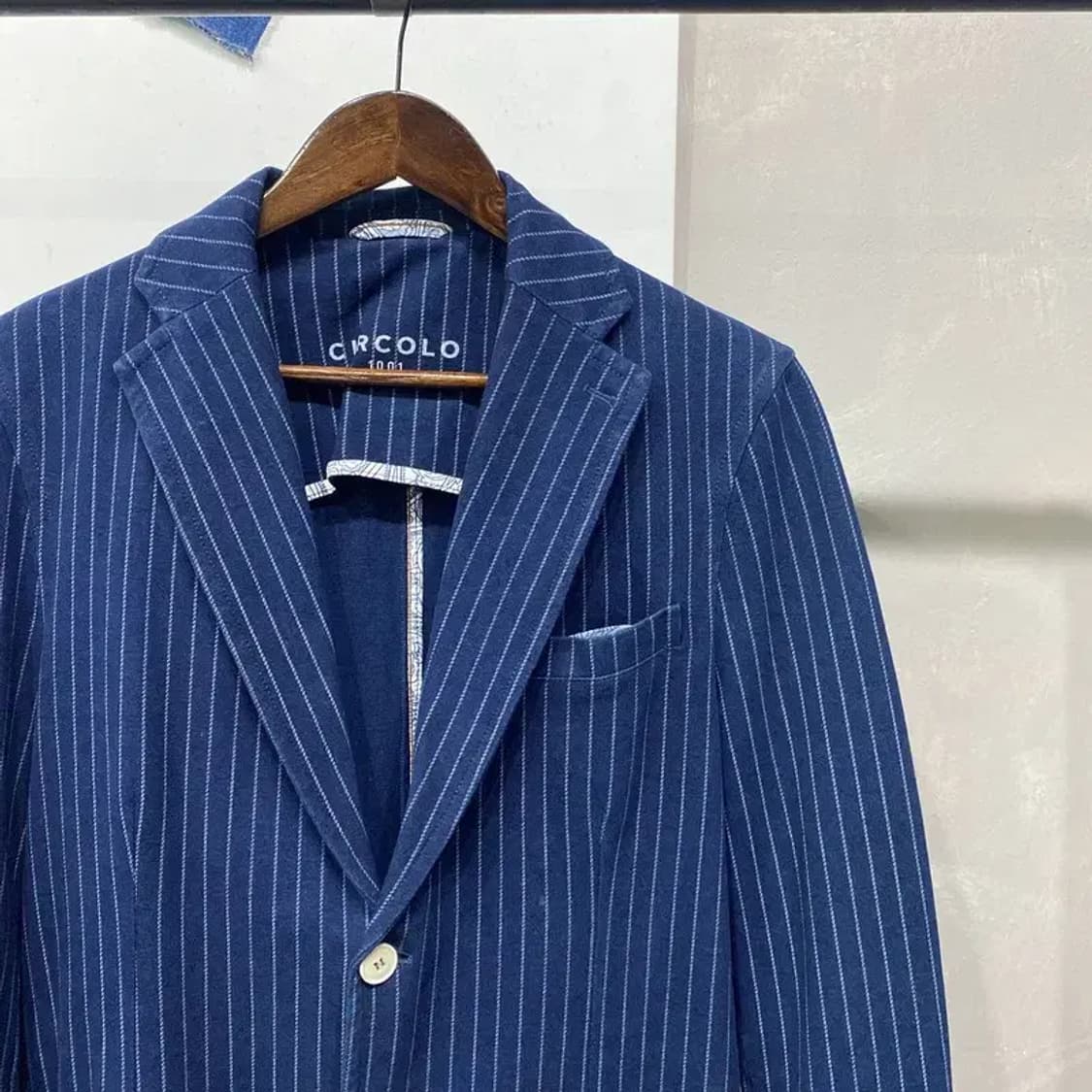 (95) CIRCOLO 치르콜로 캐주얼 스트라이프 블레이저 자켓 상품이미지3