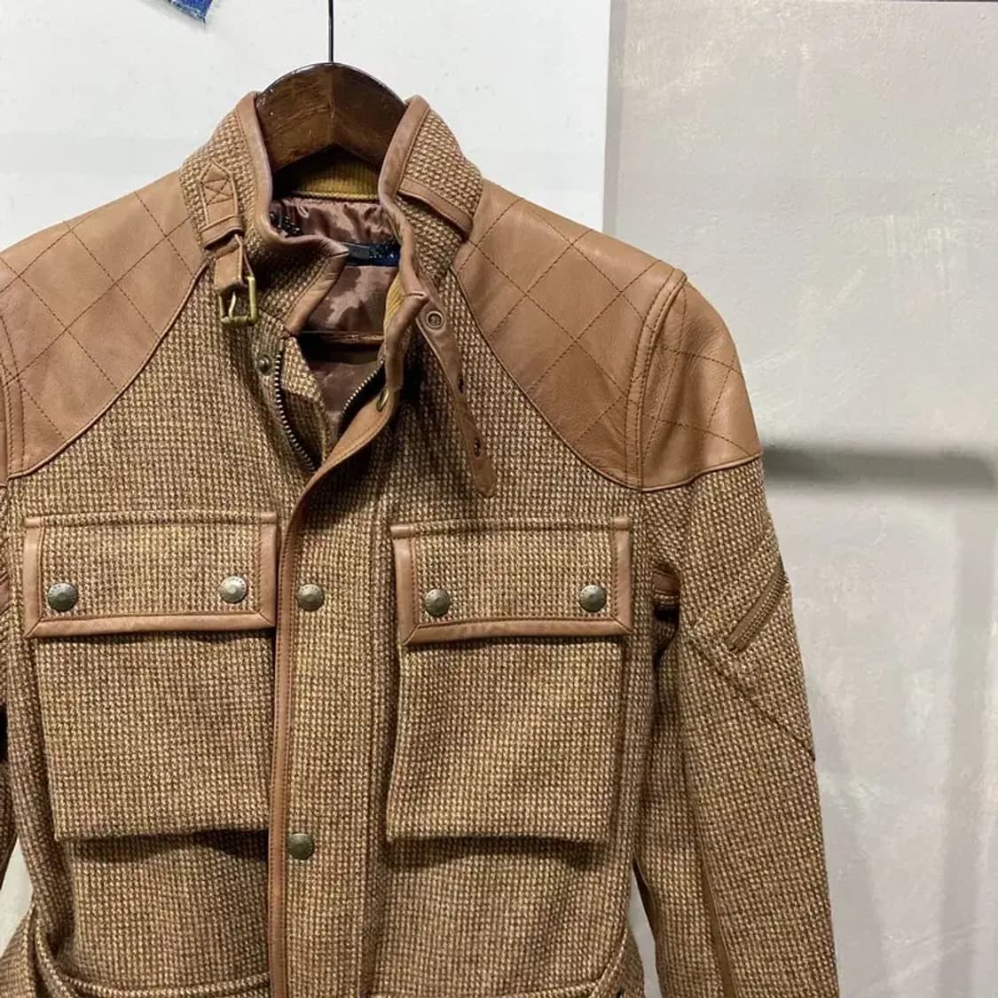 (90) 폴로 랄프로렌 여성 클래식 모직 벨티드 바버 필드 자켓 상품이미지3