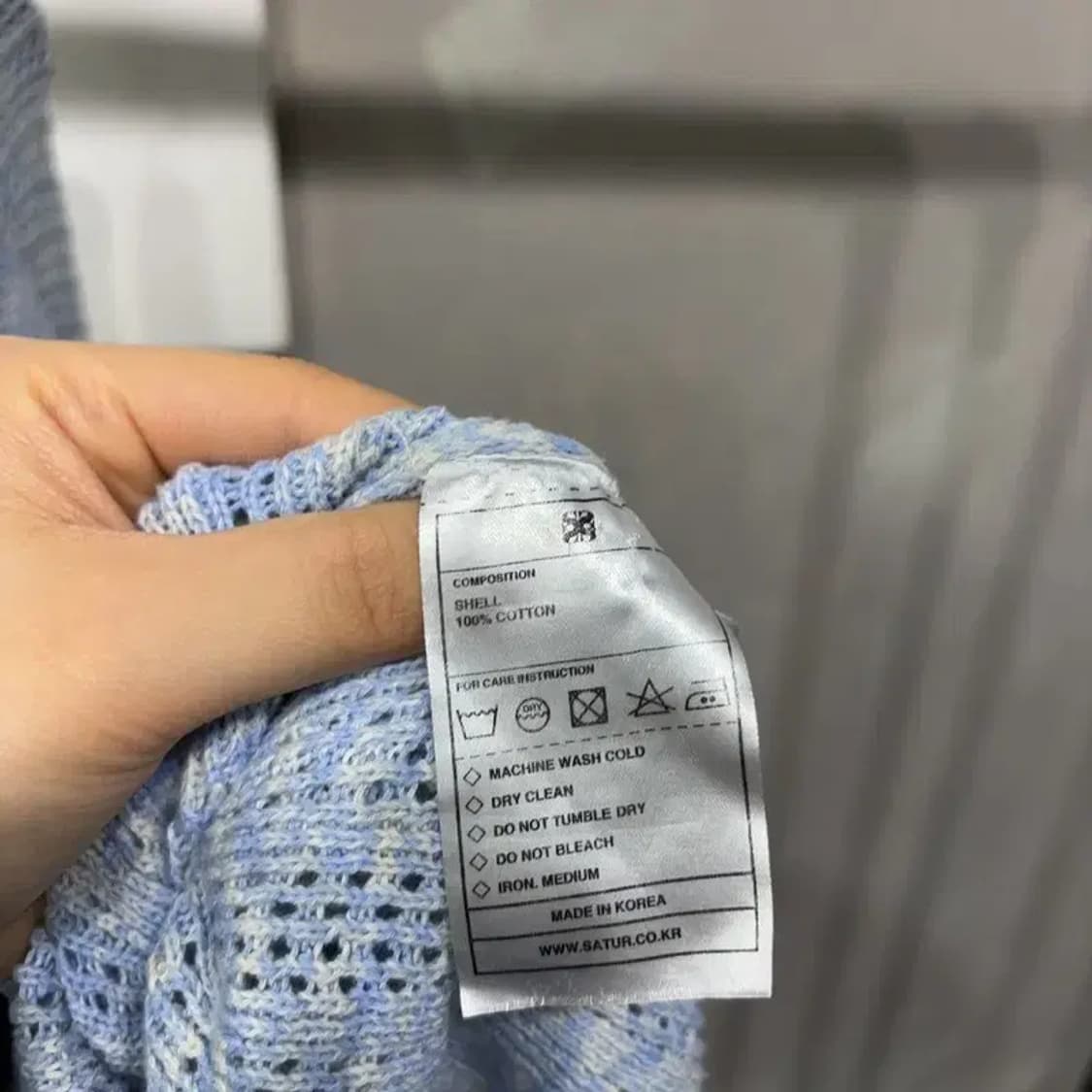 (100) 세터 스트릿 캐주얼 라운드 그물 니트 상품이미지5