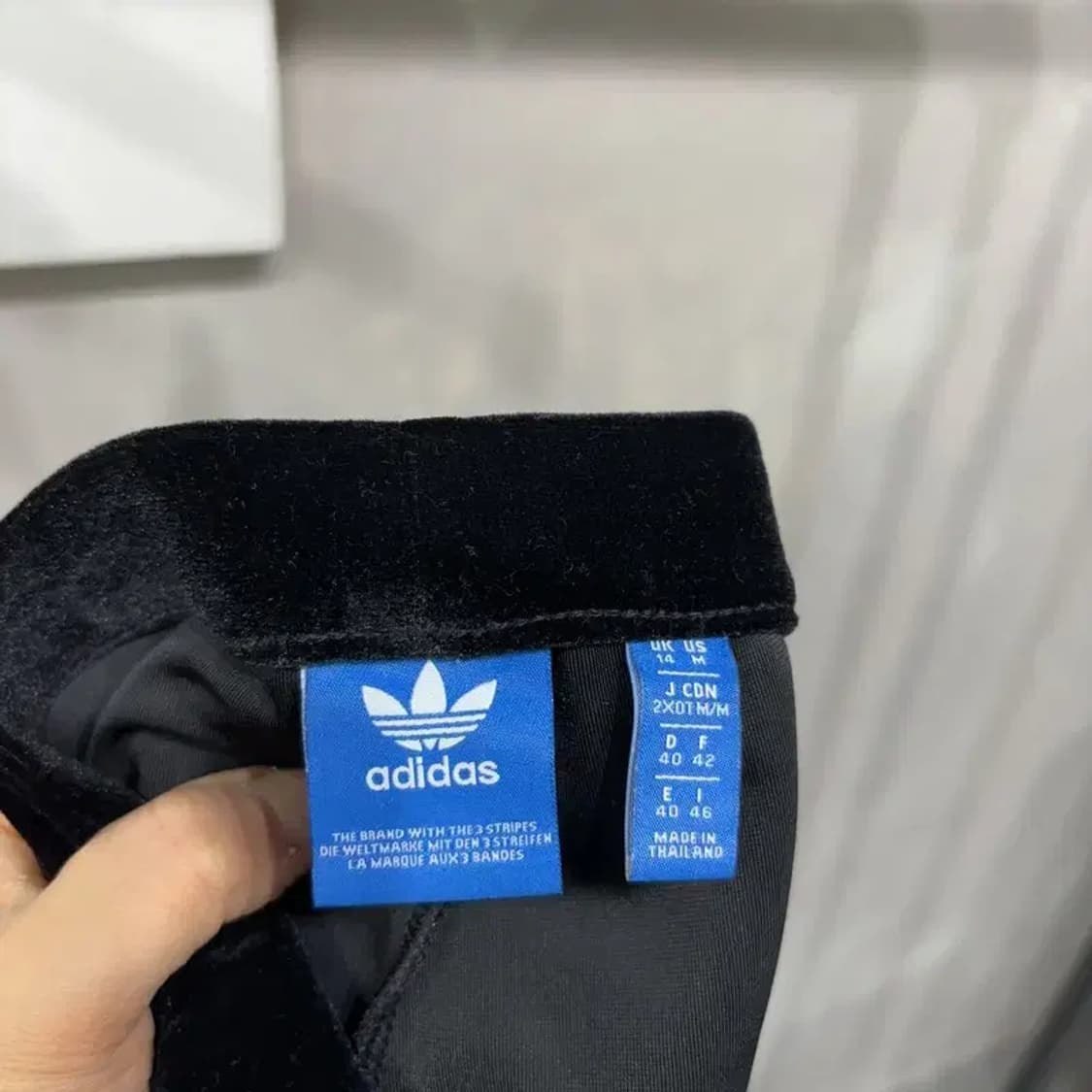 (25~26인치) 아디다스 여성 스트릿 운동 밴딩 벨벳 레깅스 상품이미지5