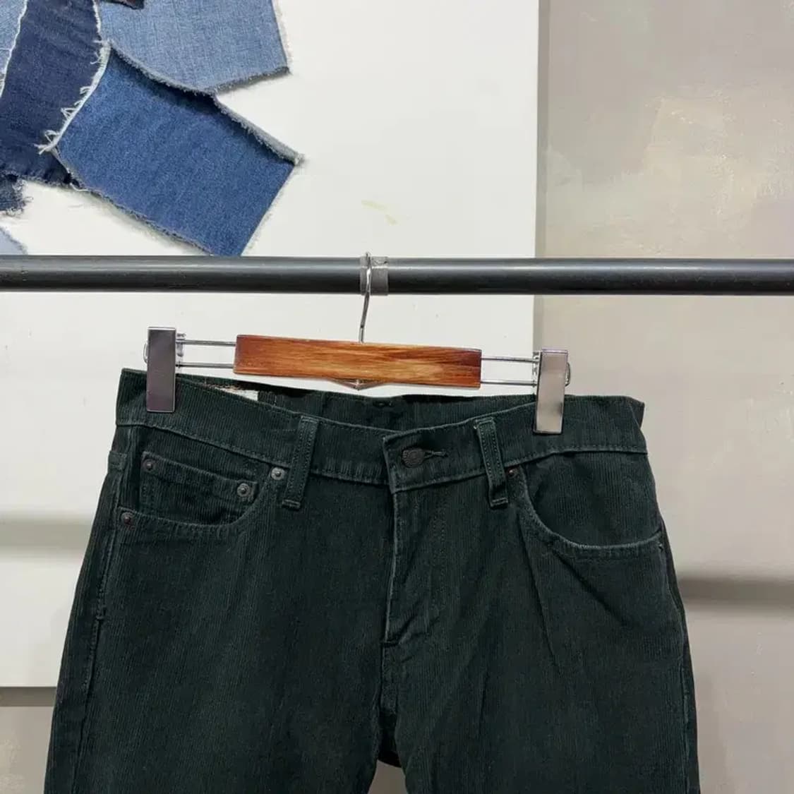 (30인치) 리바이스 511 화이트탭 그린 골덴 코듀로이 팬츠 바지 상품이미지2