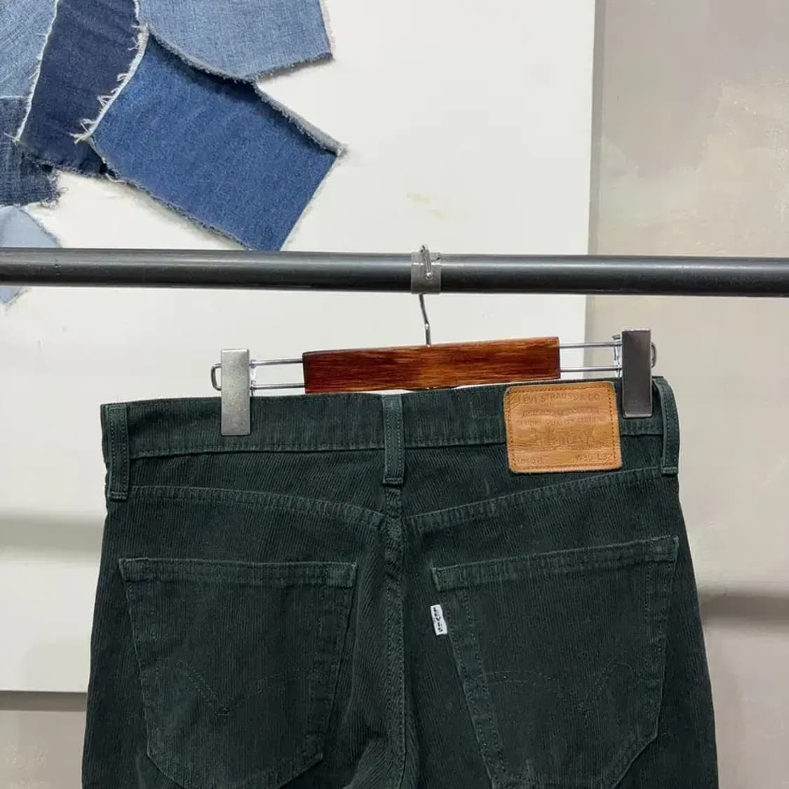 (30인치) 리바이스 511 화이트탭 그린 골덴 코듀로이 팬츠 바지 상품이미지4