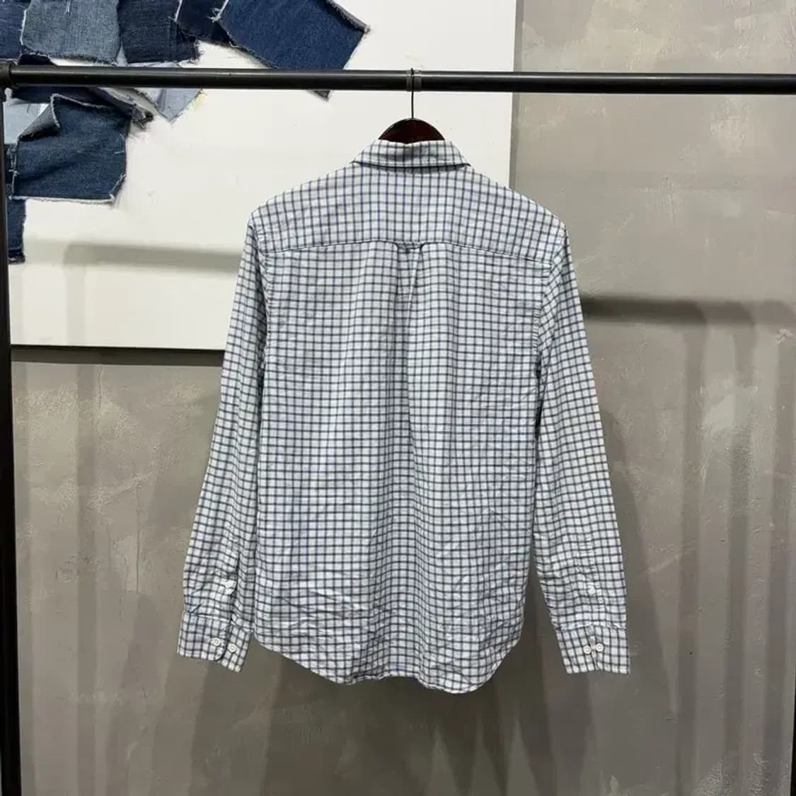 (100) 지오다노 캐주얼 포켓 체크 셔츠 남방 상품이미지4