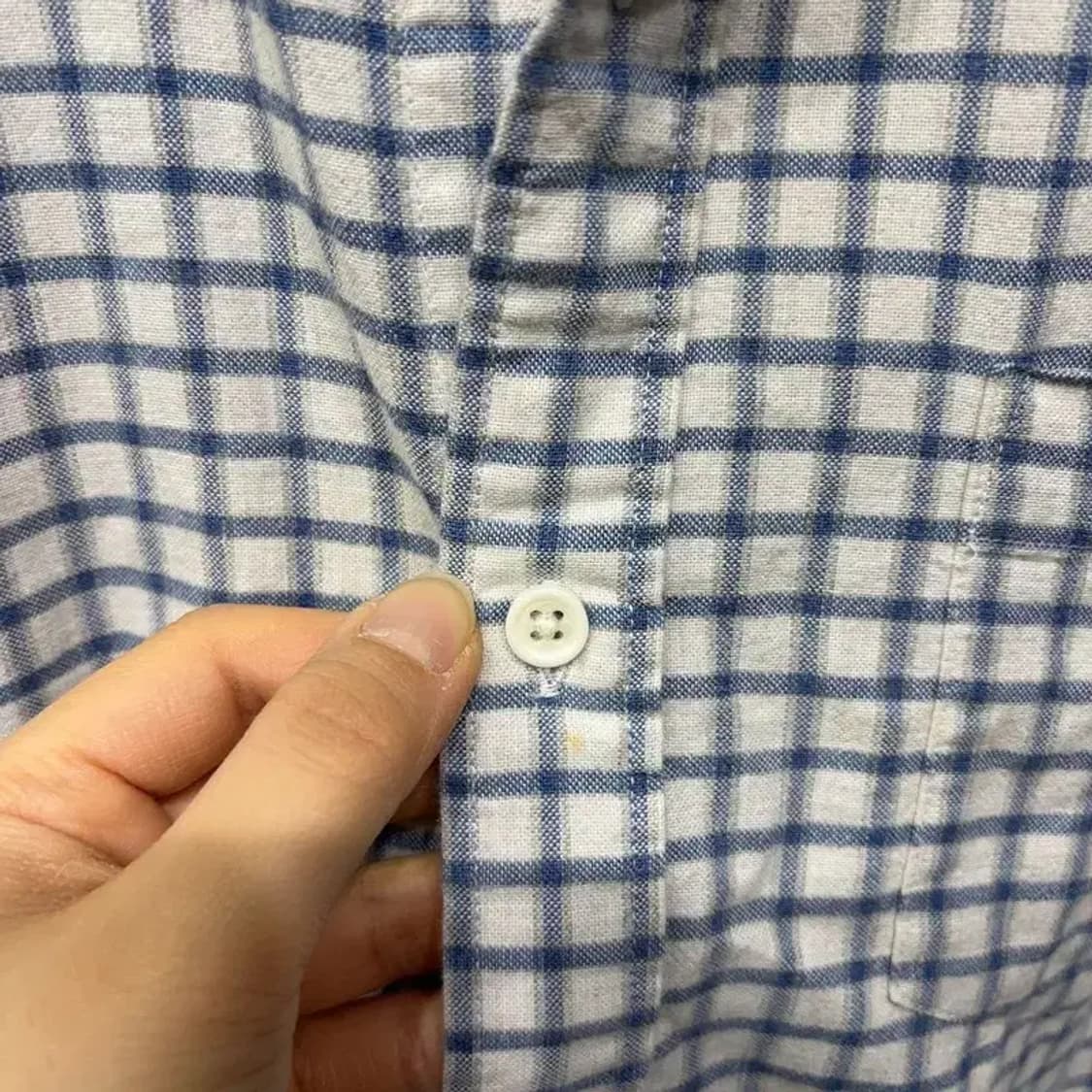 (100) 지오다노 캐주얼 포켓 체크 셔츠 남방 상품이미지6