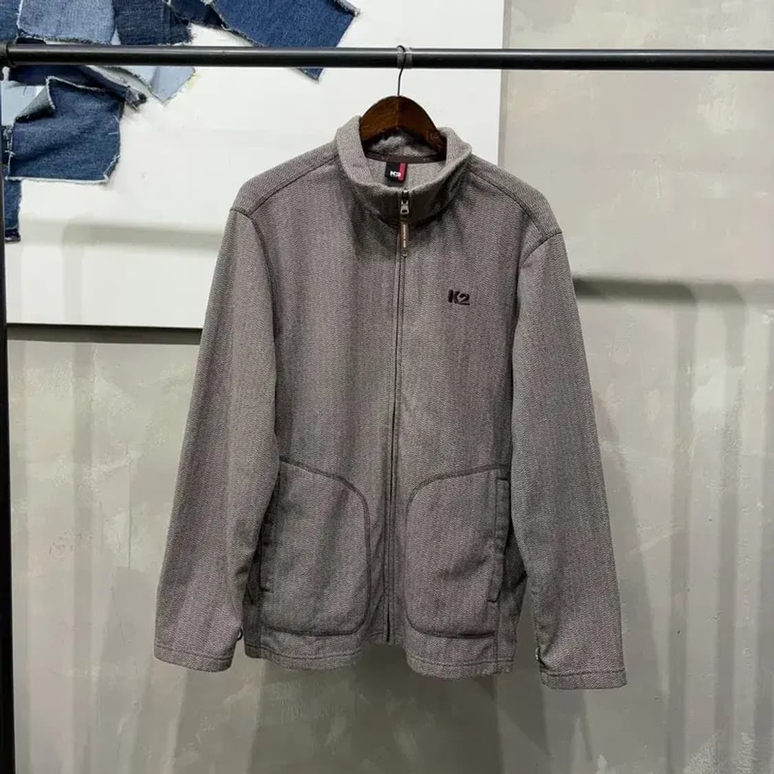 (110) K2 케이투 등산 아웃도어 패턴 후리스 플리츠 자켓 상품이미지1