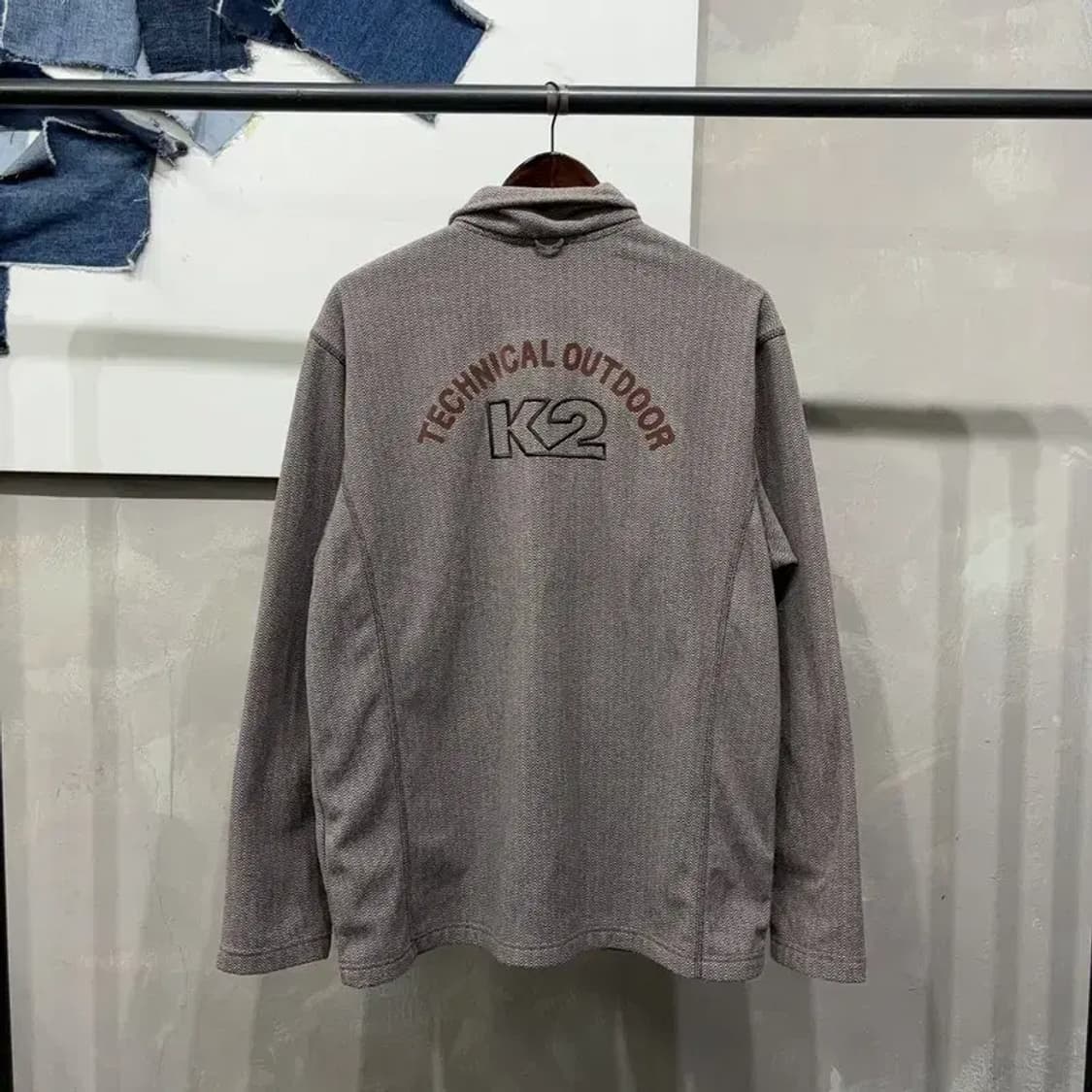 (110) K2 케이투 등산 아웃도어 패턴 후리스 플리츠 자켓 상품이미지4