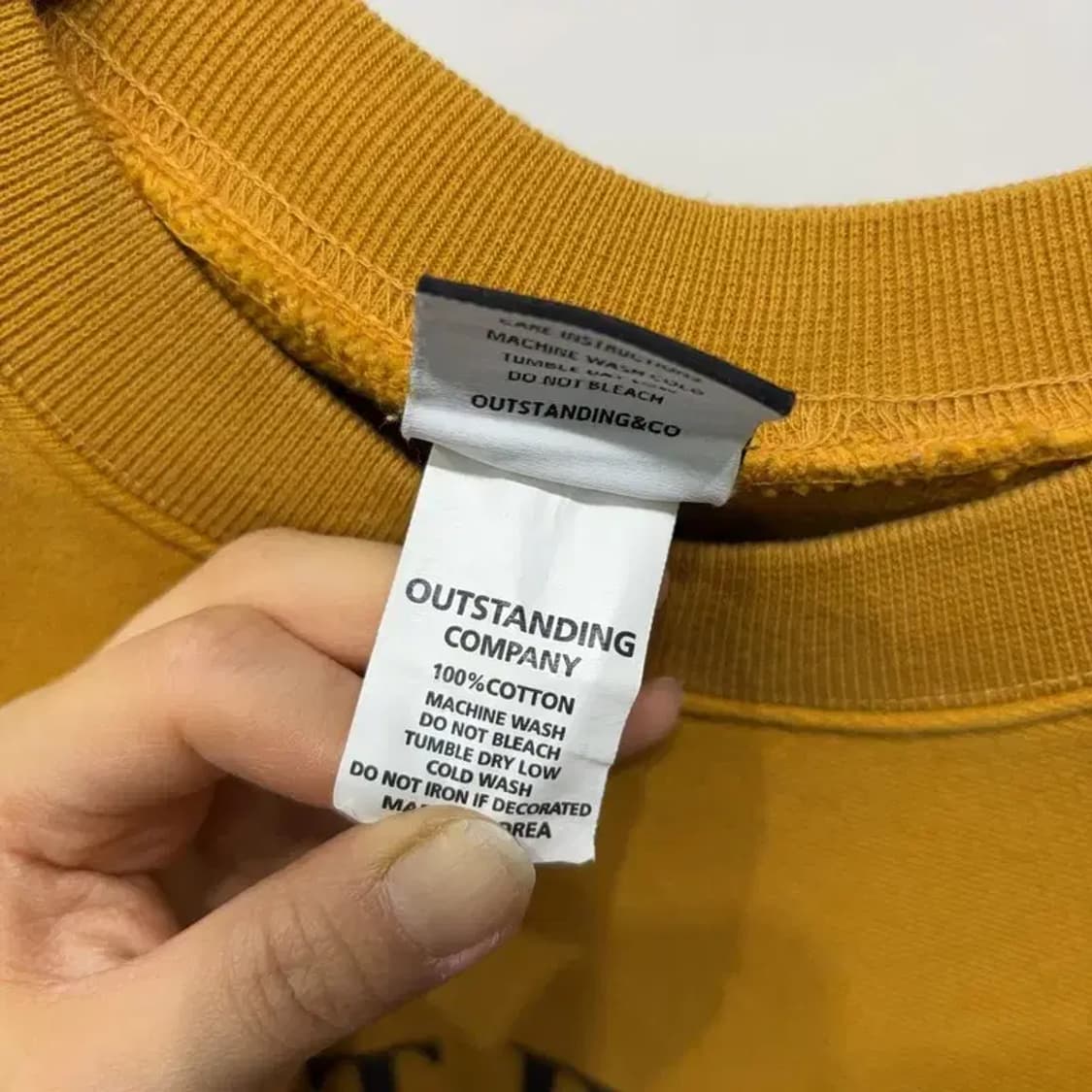 (110) 아웃스탠딩 캐주얼 프린팅 맨투맨 긴팔 티 상품이미지5