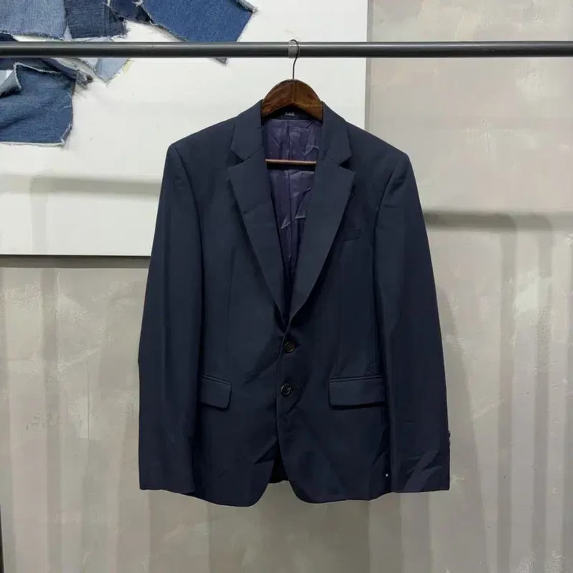 (95) 지오송지오 캐주얼 클래식 네이비 블레이저 정장자켓 상품이미지1