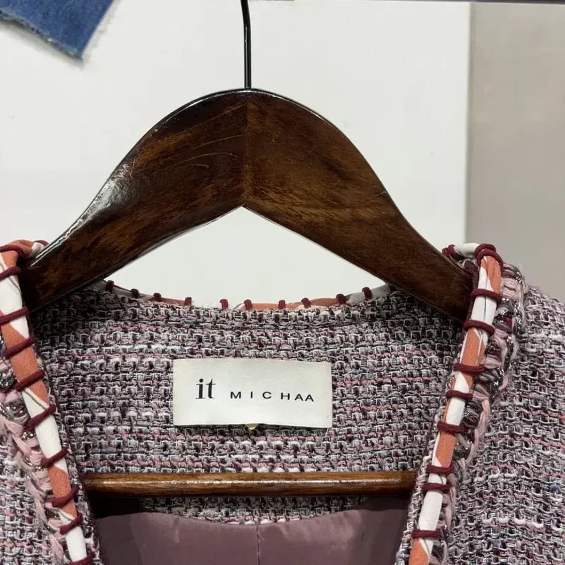 (95) 잇미샤 여성 캐주얼 카라리스 트위드 자켓 상품이미지2