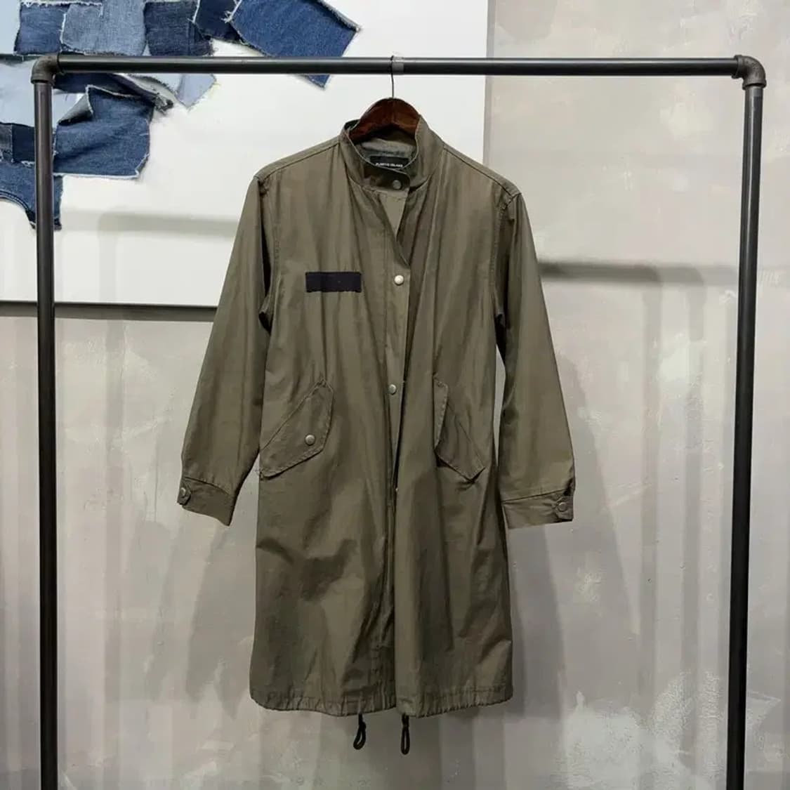 (90) 플라스틱아일랜드 여성 캐주얼 롱 야상 자켓 상품이미지1